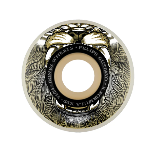 Bones - Gustavo Mane Event 54mm V1 Standard cut X Formula 99A Wheels (Off White)